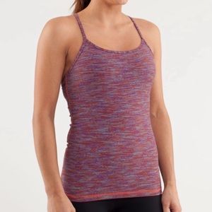 Lululemon Striped Rainbow Y Tank, Size 8
